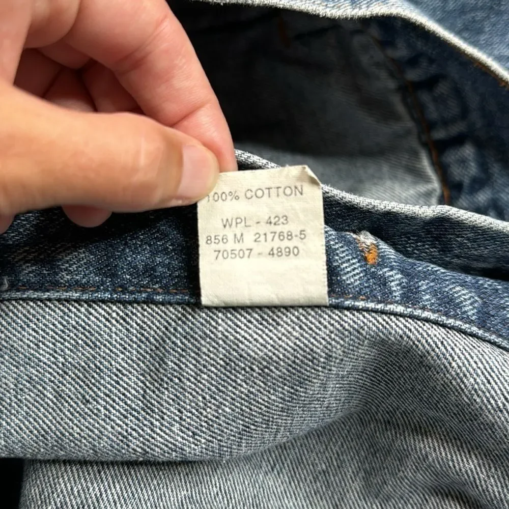 Levi Strauss 70507 4890 Denim Trucker Rancher Jacket Large